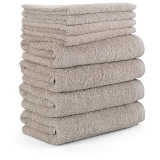 Möve Superwuschel Handtuch 50 x 100 cm cashmere 8 St.