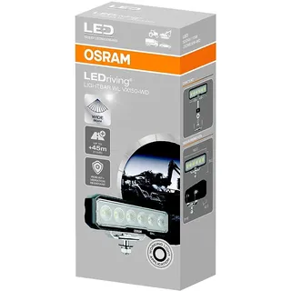 Osram LEDriving Lightbar WL VX150-WD, LEDWL109-WD, OFF ROAD, LED Arbeitsscheinwerfer, 1500 Lumen, Lichtstrahl bis zu 45 m, 12V/24V, Faltschachtel (1 Lampe)