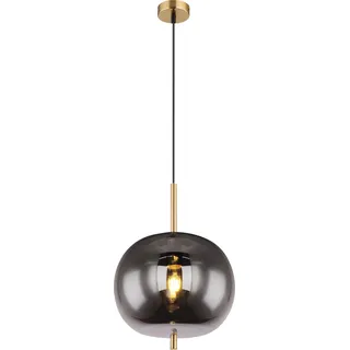 GLOBO Blacky I 1-flg. Ø 30 cm rund messingfarben