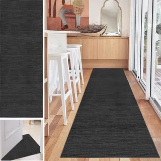 Tkuhknag Küchenläufer Teppich Läufer für Flur Küche Wohnzimmer Schlafzimmer, Teppichläufer rutschfest Waschbar Teppich für Küche, Flurteppich Eingangsteppich Bettvorleger Schlafzimmer 90 x 160 cm