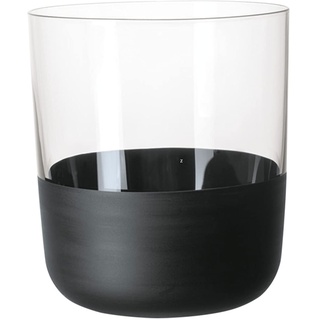Villeroy & Boch – Manufacture Rock Whiskybecher Set 4 Teilig 250 Ml, Gläser Set Für Whiskey, Kristallglas Mit Mattschwarzem Boden