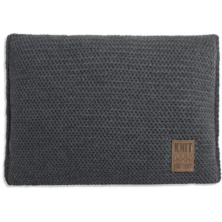 Knit Factory Dekokissen Knit Factory Maxx Kissen Anthrazite - 60x40