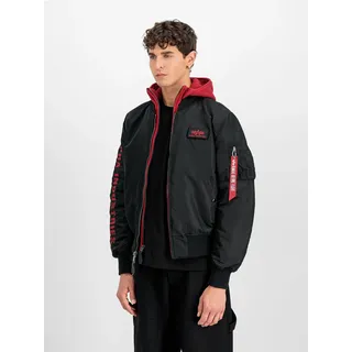 Alpha Industries MA-1 D-Tec SE Jacke Black/Red S 
