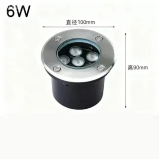 6-w-led-einbauleuchte, Wasserdichter Gartenstrahler, Weißes Licht