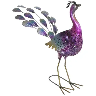 LED Solar Deko Leuchte Pfau Design Garten Weg Beleuchtung Tier Lampe bunt HARMS 504885