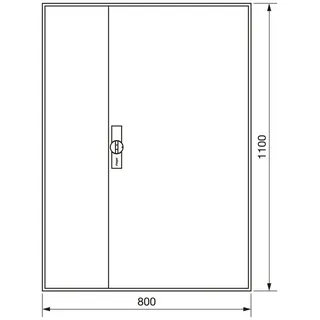 Hager Zählerschrank,universZ 1100x800x205,IP44 ZB33S