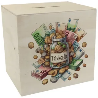 speecheese Spardose Trinkgeld Spardose aus Holz