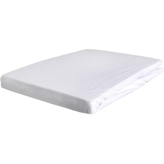 Spannbettlaken Bettlaken Bettbezug | Baumwolle | Weiß | 90x200 cm