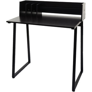 Konsolentisch MCW-K69, Telefontisch, 82x51cm 3D-Struktur, Metall MDF ~ schwarz