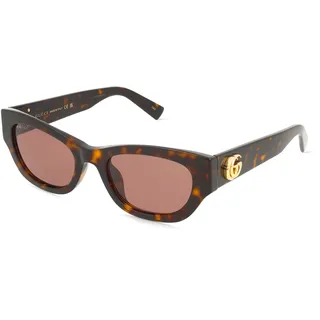 Gucci GG1954SA Damen-Sonnenbrille Vollrand Cat Eye Acetat-Gestell, braun