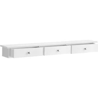 Songmics Wandregal 15 x 80 x 10 cm Weiß