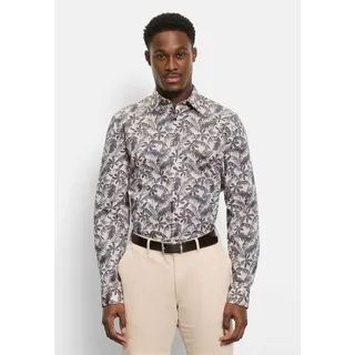 Olymp Businesshemd OLYMP No. Six, Super Slim, Kent mit extra langem Arm beige 39