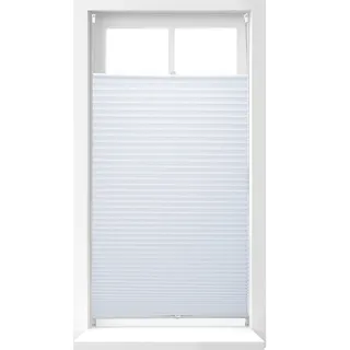 Relaxdays Plissee Rollo 90 x 210 cm Weiß