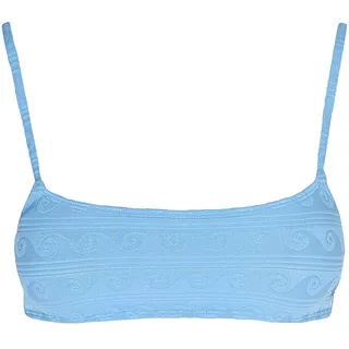 Roxy Bandeau-Bikini-Top Damen Silber/Blau L Cup A/B