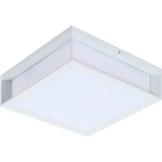 LINDBY Aussenwandleuchte Sivana Aluminium 8 cm x 26 cm x 26 cm dimmbar weiß