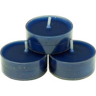 nk Candles 20 dänische Teelichter farbig durchgefärbt ohne Duft (blau)