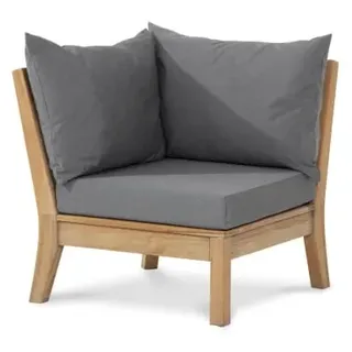 Best Moretti Lounge Eckteil 80x80cm, Teak Gestell, inkl. Polster