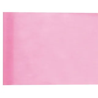 SANTEX Tischläufer, rosa Vlies 25 m x 30 cm,