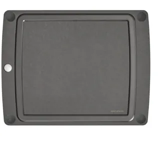 Epicurean 505-151102003 All-In-One Schneidebrett Mit Rutschfesten Füßen Und Saftrille, 36,8 Cm × 28,6 Cm, Schiefer/Schwarz