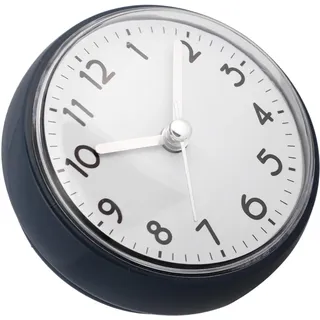 Ciieeo Badezimmeruhr Stylische Wanduhr aus Kunststoff mit Saugnapf Kleiner Saugnapfuhr fürs Badezimmer und Büro für Dusche und Küche