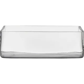 hakbijl glass Hakbijl Dekoglas Jardiniere Schale Rectangular 30x20x10cm klar rechteckig Glas