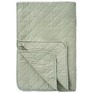 ib laursen Gestreift Plaid 180 x 130 cm Grün/Weiß
