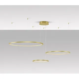 Nova Luce PURPLE LED Pendelleuchte Gold 80W Warmweiss 150x130cm dimmbar 9210314 - Gold