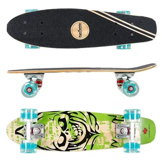 FunTomia Miniskateboard Mini-Board Skateboard mit Mach1 ABEC-9 Kugellager aus Ahornholz grün