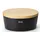 oval 30 cm matt schwarz