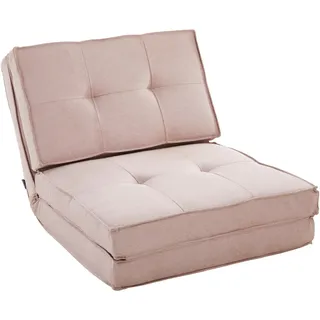 Mid.you Schlafsessel, Rosa, Textil, 70x61x80 cm, Liegefunktion, Wohnzimmer, Sessel, Schlafsessel