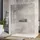 Walk-In-Dusche 90 x 200 cm EX101 Milchglas 10 mm
