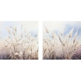Euroart Glasbild, Natur, Glas, 2-teilig, rechteckig, 20x40x1.40 cm, Fotografie, einfache und schnelle Anbringung, glänzend, Bilder und Zubehör, Wandbilder, Glasbilder