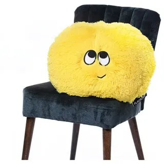 Flauschn Kuschelkissen Buddy 50cm gelb - 1 Stück