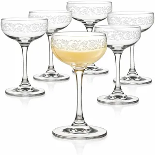 Likörgläser Mit Stiel (6er Set) – Eierlikör Gläser & Likörschalen flach – 75ml Kristall Glas Schnapsgläser Mit Stiel – Elegante Likör Gläser für Eierlikör & Dessert