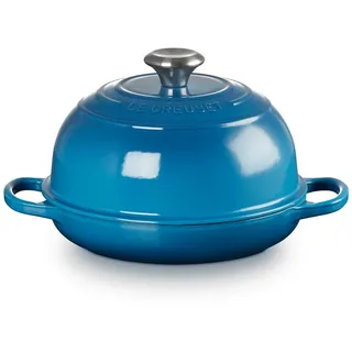 LE CREUSET Bräter Signature Brot Bräter 24cm, Gusseisen, 24cm, Marseille, 21301242000430 blau