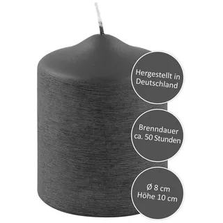 Fink Duftkerze 10 cm grau