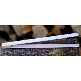 1 Stück - Grillzange 32 cm aus Buchenholz Gurkenzange Zetzsche Krautzange Zange Holz