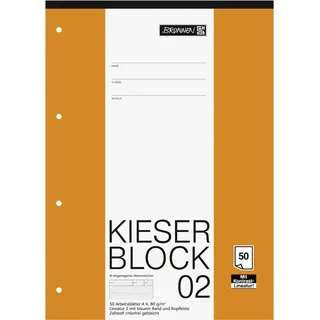 Brunnen KIESER-Block A4 Lineatur 2