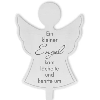 DOLORINO Grabstecker 'EIN Kleiner Engel kam lächelte und kerhte um', Kindergrab, Sternenkinder, liebevolle Erinnerung fürs Grab oder zuhause