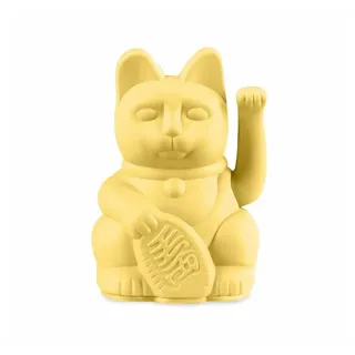 donkey products Winkekatze Lucky Cat Mini Maneki Neko Yellow gelb