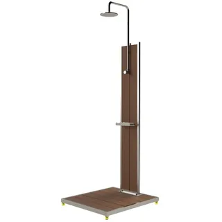 Ideal Eichenwald Modell 70 Gartendusche Bahama weiß