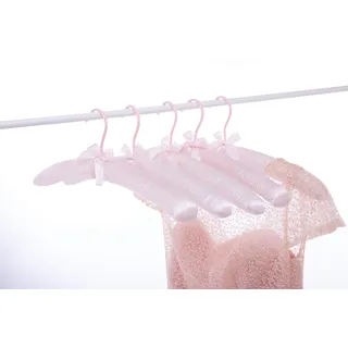 Cocomaya Kleiderbügel, 43 cm, rutschfest, Satin, gepolstert, Keine Aufhängestreifen mehr in Mänteln, Pullover, Brautkleid, Hochzeitskleid, 5 Stück, Rose, 43 cm