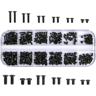 Chstarina 240 Stück M2 M2,5 M3 Schrauben-Set für Laptop, Reparatur-Set für IBM, HP, Dell, Lenovo, Samsung, Sony, Asus Gateway Acer