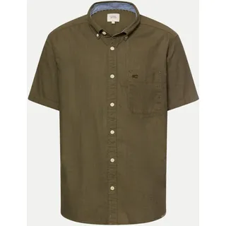CAMEL ACTIVE Kurzarmhemd mit Kontrastdetails Braun 3XL