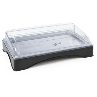 HENDI Rolltop-Display gekühlt, - GN 1/1, set inkl. Kühlelement, 555x357x(H)175mm
