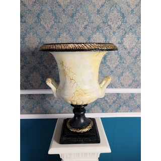 JVmoebel Dekovase XXL Klassische Dekoration Antik Stil Vase Deko Vasen Statue Sofort, Made in Europa goldfarben