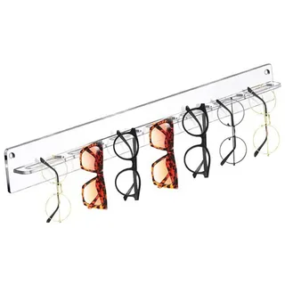 Ancsttu Brillenhalter Wand, 7 Löcher Acryl Sonnenbrillen Organizer Hängend Brillen Organizer Brillenaufbewahrung Wandregal Für Den Eingangsbereich, Regale, Verandas, Schlafzimmer