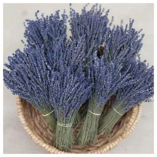 BrightGlow Getrockneter Lavendel Trockenblumen Natürliche Lavendelsträuße Trocken Blumen Deko Getrocknete Lavendelzweige für Partys Hochzeit Dekoration DIY Geschenke Lila 200 Stück