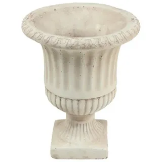 Viana Übertopf Mini Pflanzkübel Antik Beton Deko Blumentopf Pokal H16,5cm