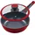 Ø 28 cm x 8,5 cm rot inkl. Glasdeckel